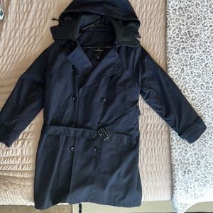 New with tags London fog navy blue coat. Extremely warm and new condition.